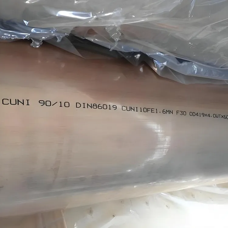 ASTM B111 C70600 réz nikkelcső 90/10